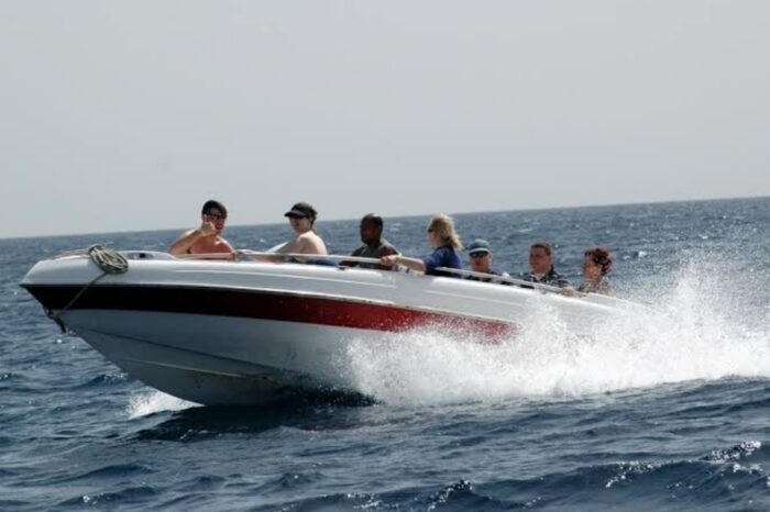 private speedboat at Sharm El Sheikh